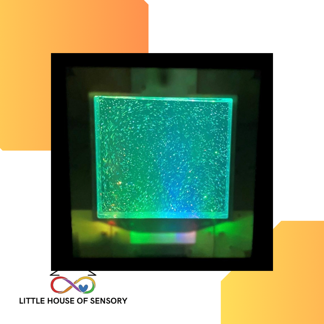 GLITTER FILLED LIGHT UP SQUARE