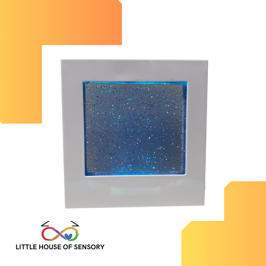 GLITTER FILLED LIGHT UP SQUARE