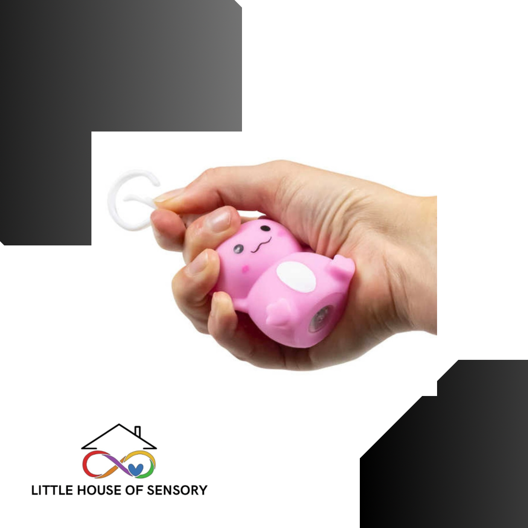 Axolotl Light Up Keychain
