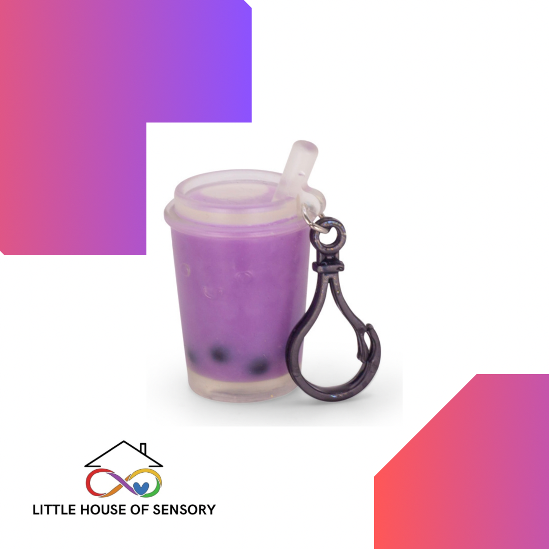 SQUISHY BUBBLE TEA KEYCHAIN