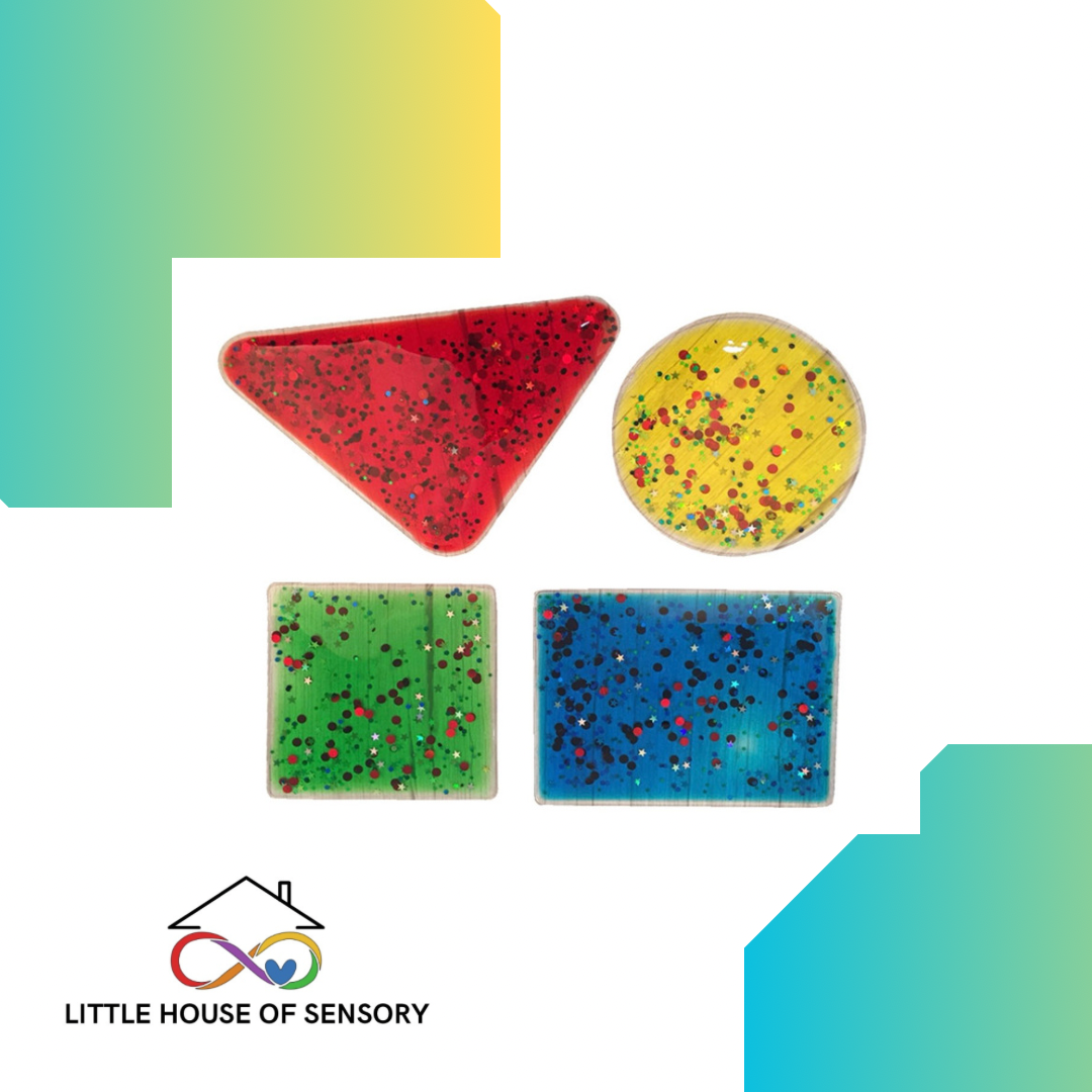 Gel Glitter Shapes x4